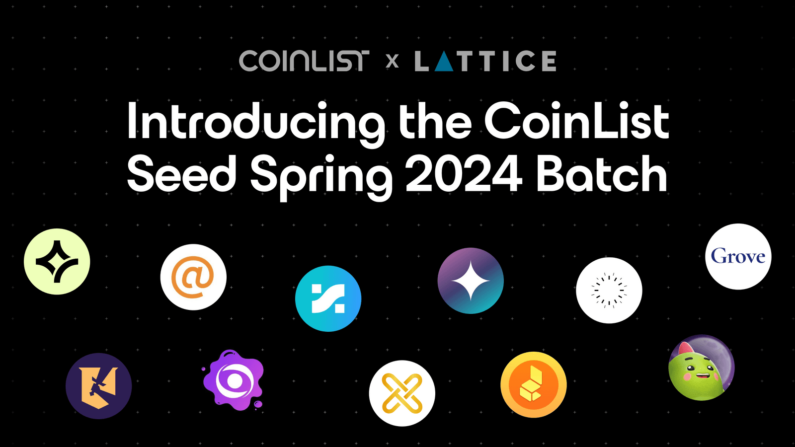 一文速览 CoinList 2024 春季种子项目