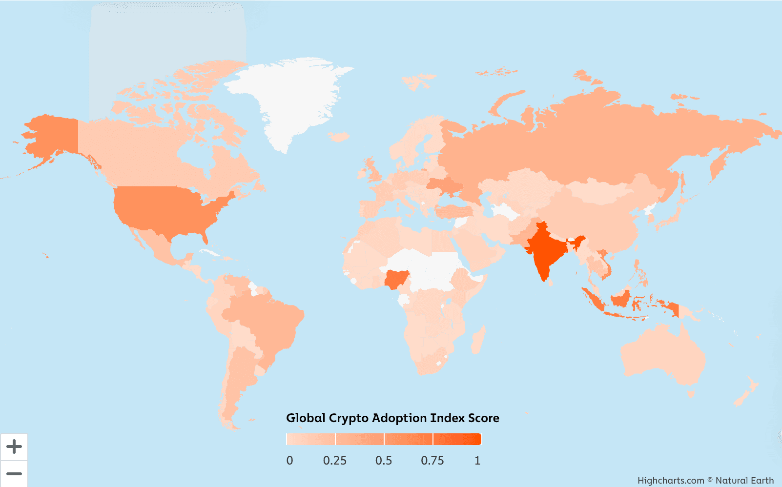 2024 全球加密采用度大调查：中南亚和大洋洲加密采用领先世界