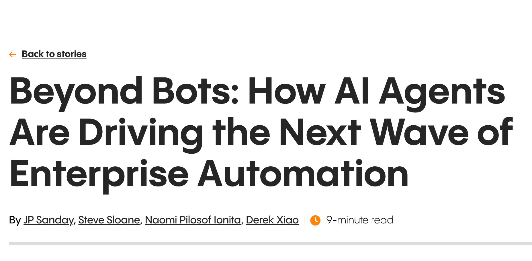 超越机器人，AI 代理将推动下一波企业自动化浪潮