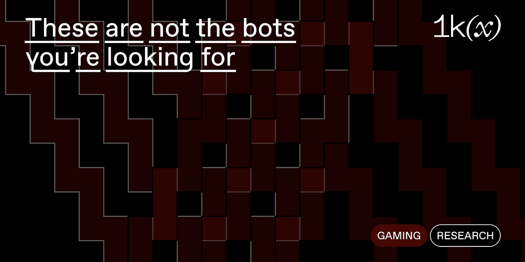 1kx：机器人如何成为区块链游戏的无名英雄？