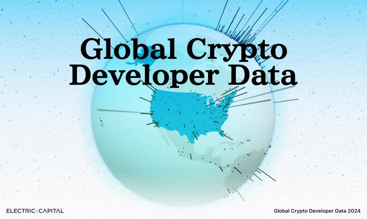 加密开发者地理分布报告：亚洲成为全球数量最多地区，美国份额跌至 24%