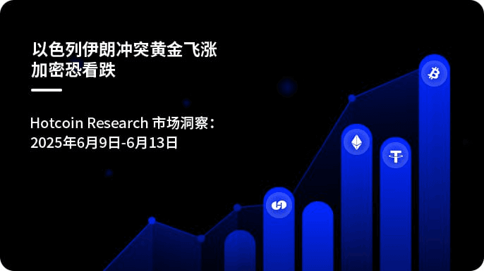 以色列伊朗冲突黄金飞涨加密恐看跌| Hotcoin Research 市场洞察：2025年6月9日-6月13日
