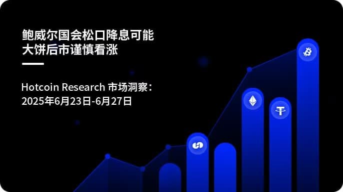 鲍威尔国会松口降息可能，大饼后市谨慎看涨 | Hotcoin Research 市场洞察