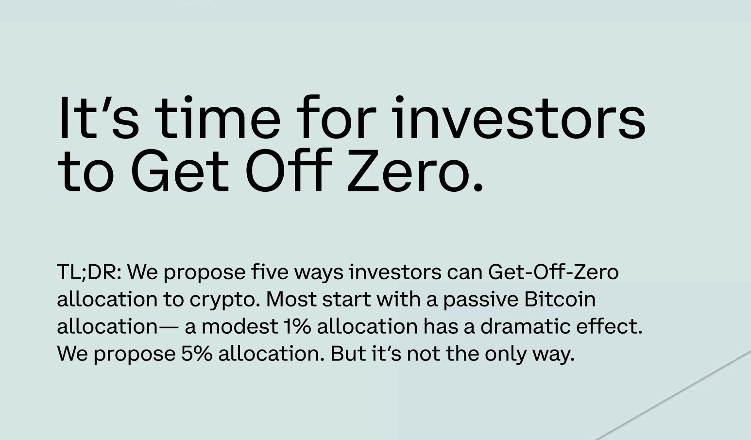 Coinbase:告别空仓,传统机构要怎样配置加密资产?