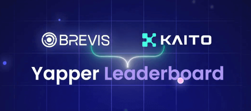 Brevis 在 Kaito AI 上推出 Yapper 排行榜活动，开启隐私保护型 InfoFi 新范式