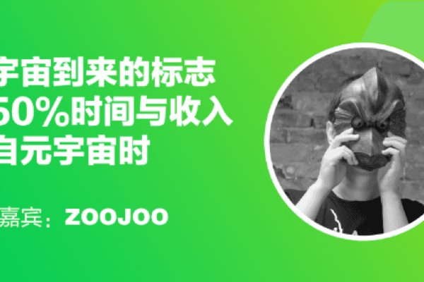 元连线 | ZOOJOO：元宇宙到来的标志是50%的时间与收入来自元宇宙时
