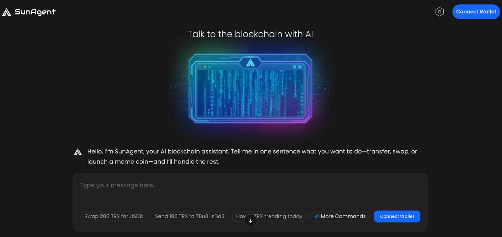 AI 驱动新纪元:SunAgent 以 AI 智能交互中枢,重塑波场 TRON 链上交互新范式